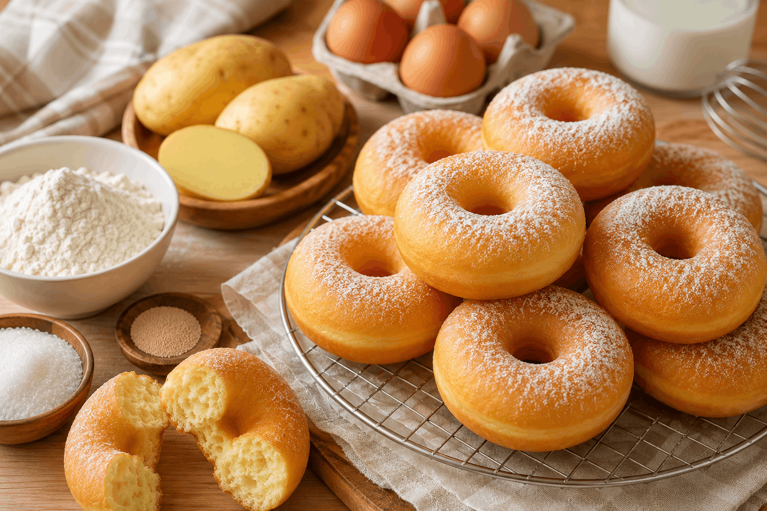 Resep Donat Kentang Empuk Anti Gagal yang Lembut Mengembang dan Disukai Keluarga