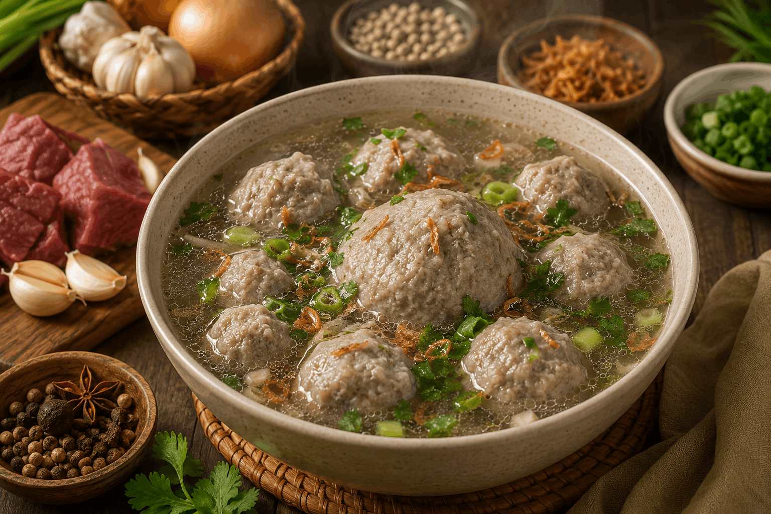 Resep Kuah Bakso Sapi Spesial Enak Dan Gurih Ala Pedagang Bakso Favorit