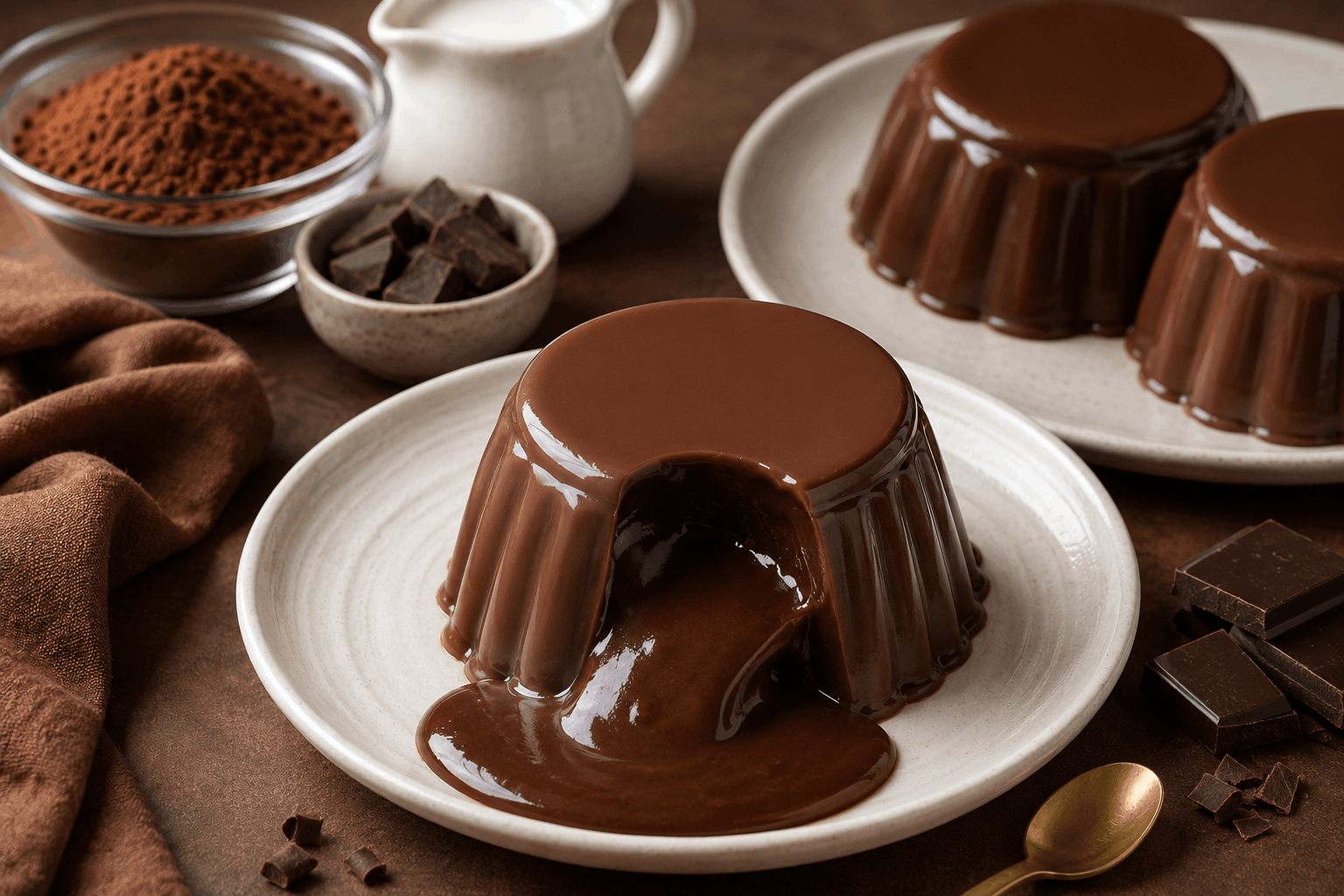Resep Puding Cokelat Lumer Yang Lembut Creamy Dan Mudah Dibuat Di Rumah