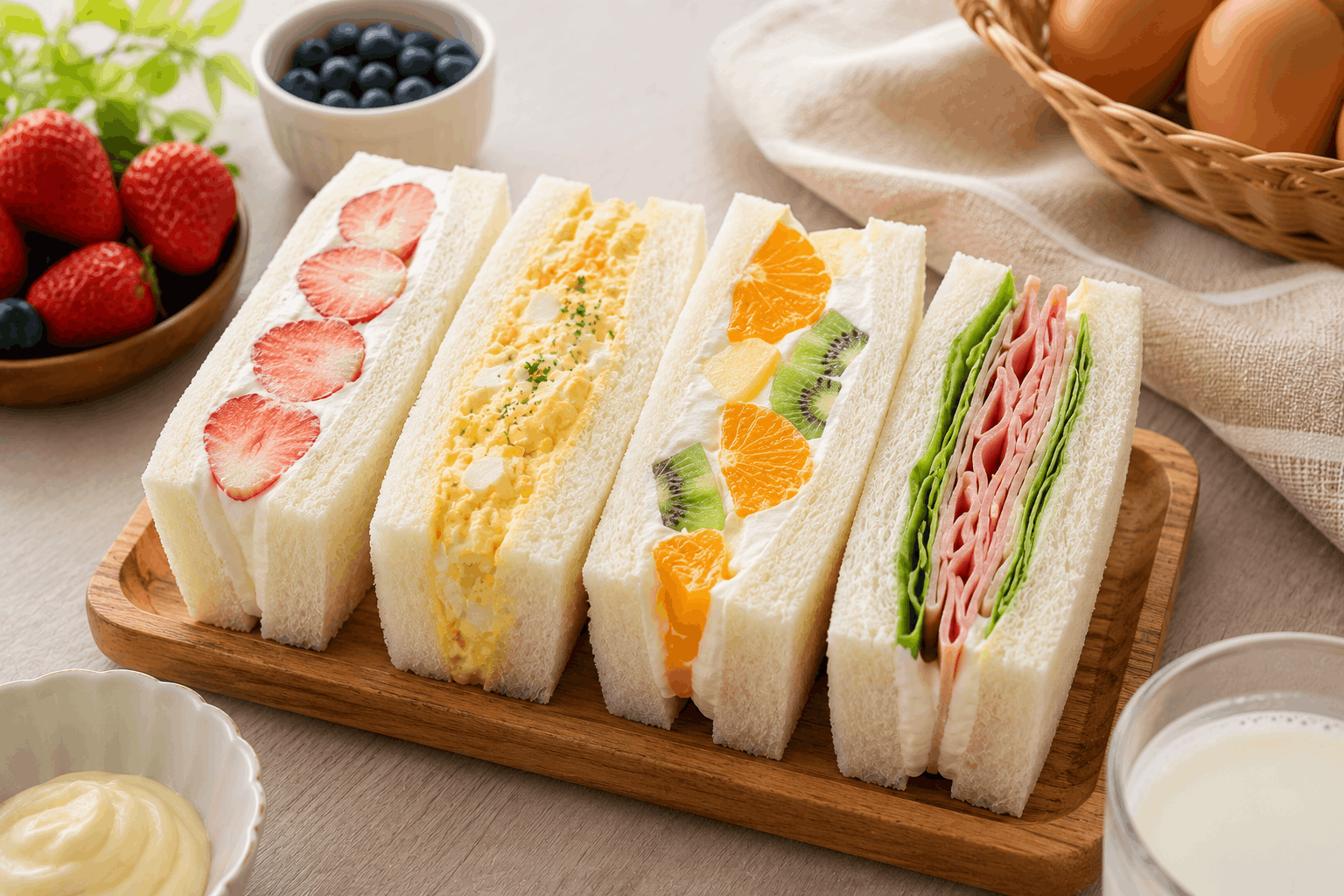 Resep Sandwich Jepang Lembut Viral Dengan Isian Buah Segar Yang Bikin Ketagihan