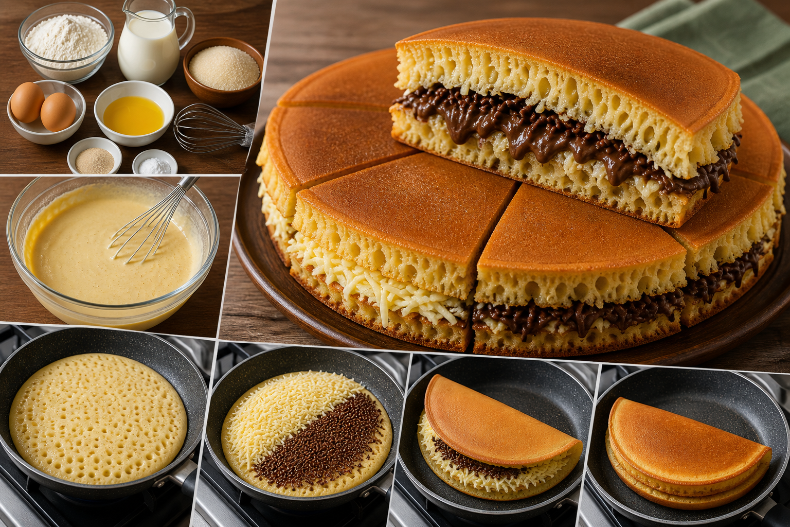 Resep Martabak Manis Teflon Anti Gagal yang Lembut Bersarang dan Tidak Bantat