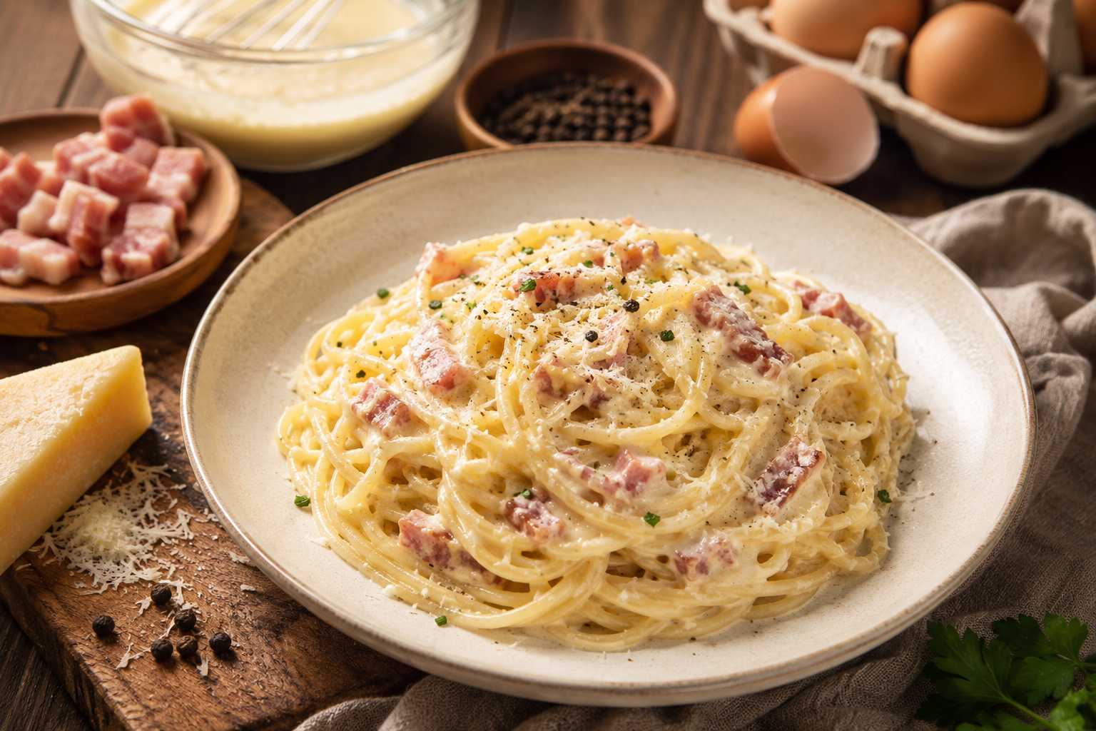Resep Spaghetti Carbonara Creamy yang Gurih Lembut dan Mudah Dibuat di Rumah