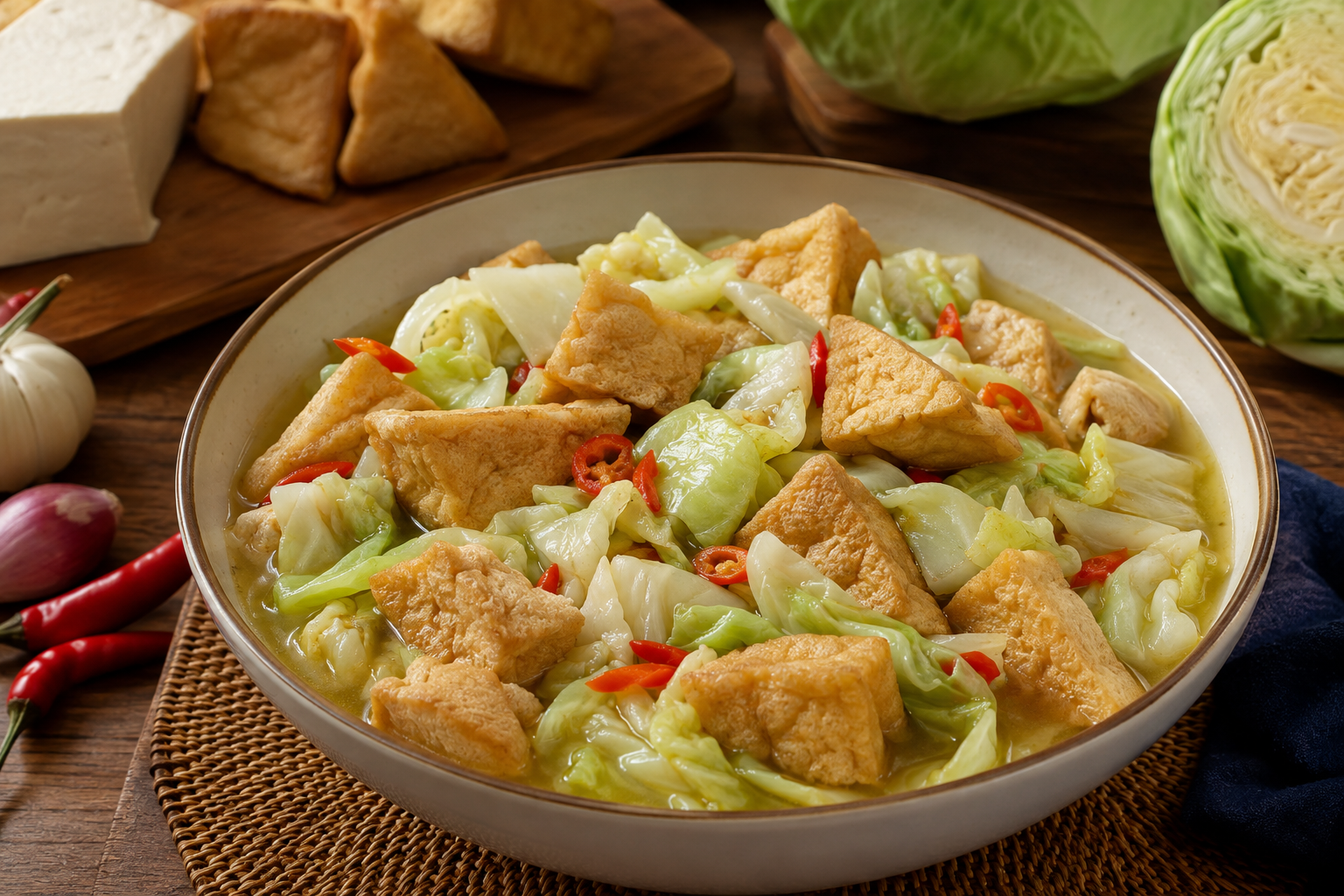 Resep Tahu Kocek Kubis Pedas Gurih yang Praktis Dibuat dengan Bahan Sederhana di Rumah