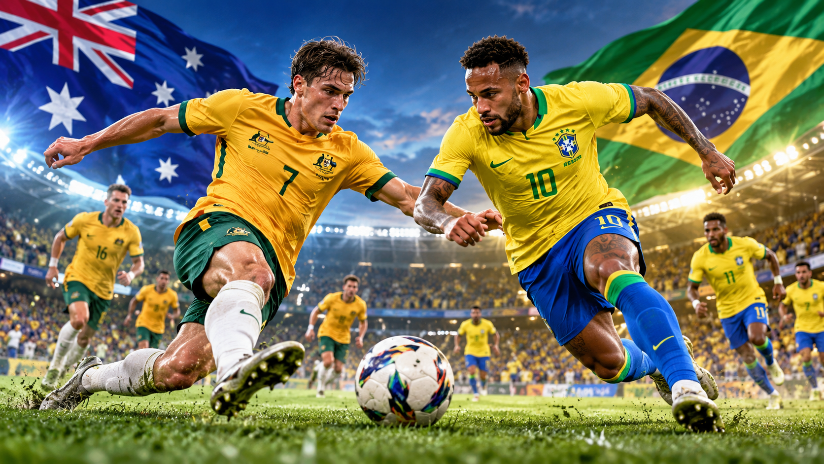 Hasil Pertandingan Australia Vs Brasil Berakhir Dramatis 1-1