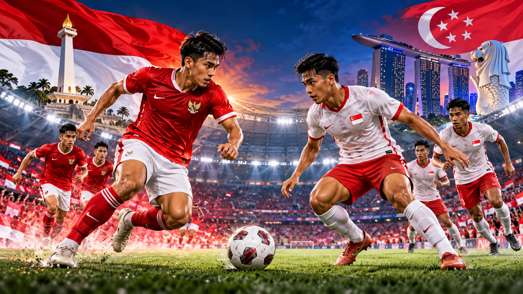 Jadwal Pertandingan Indonesia Vs Singapura Malam Ini di SUGBK