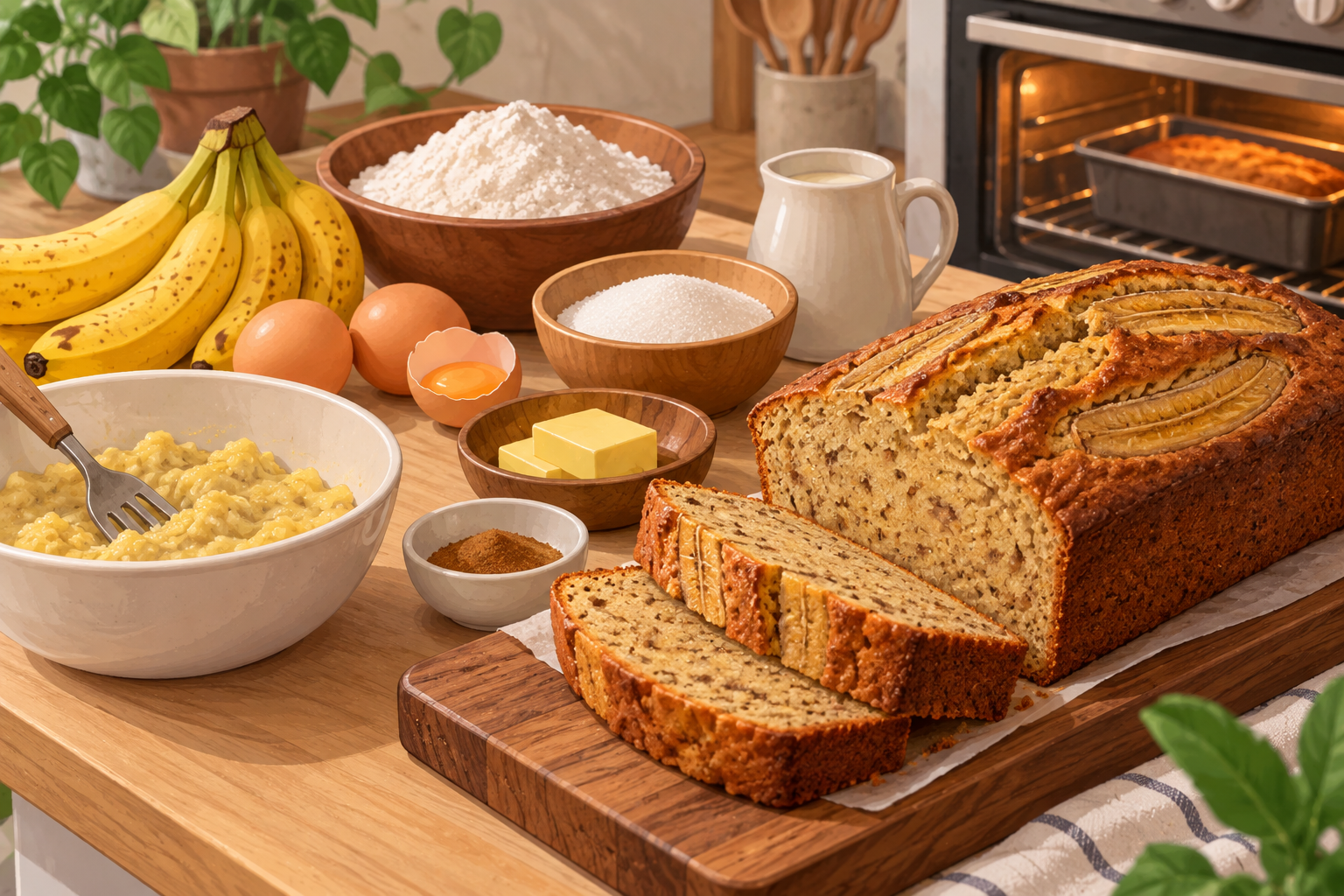 Resep Bolu Pisang Panggang Lembut Moist dan Harum untuk Camilan Keluarga