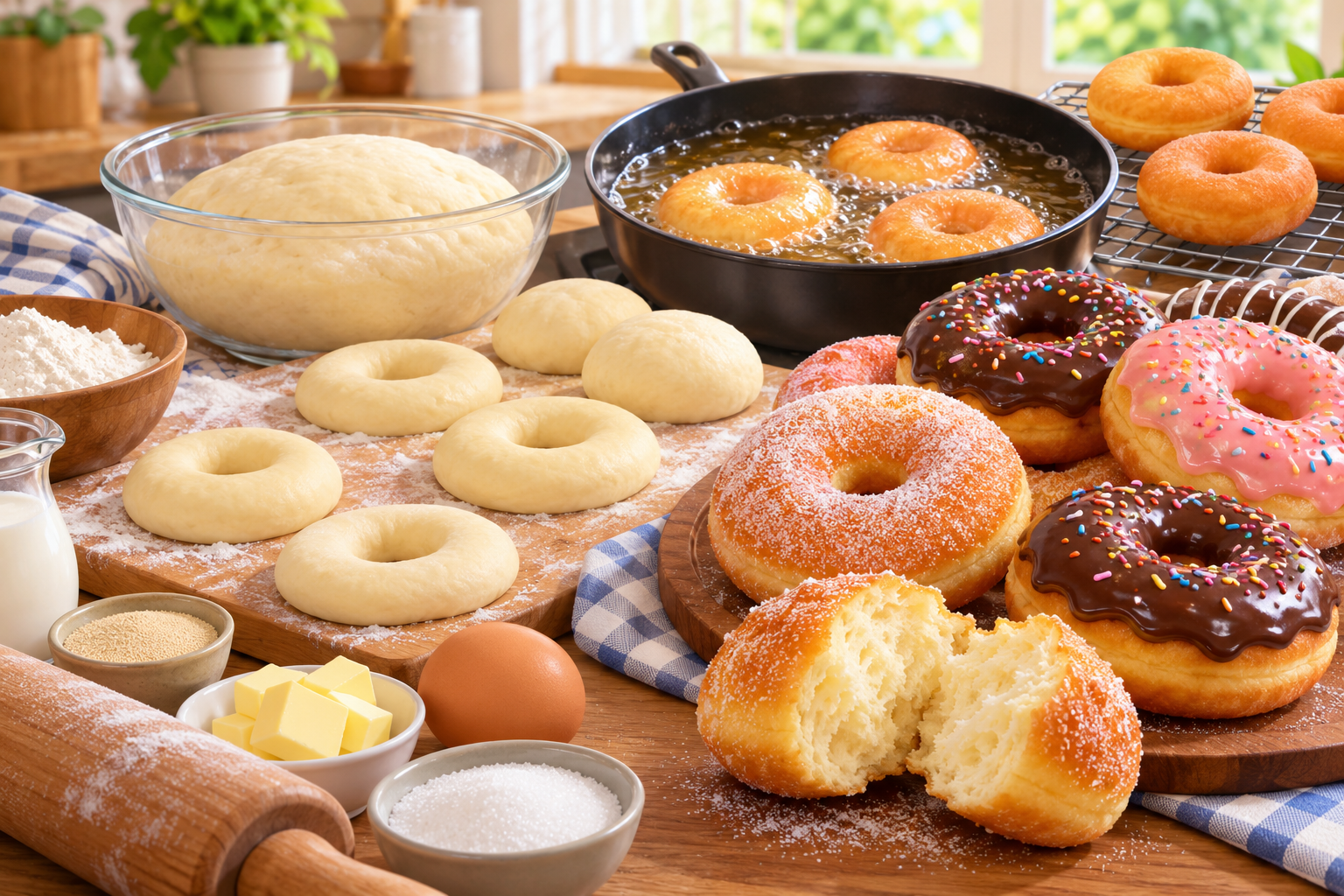Resep Donat Empuk Dan Lembut yang Mengembang Sempurna dan Tidak Mudah Keras