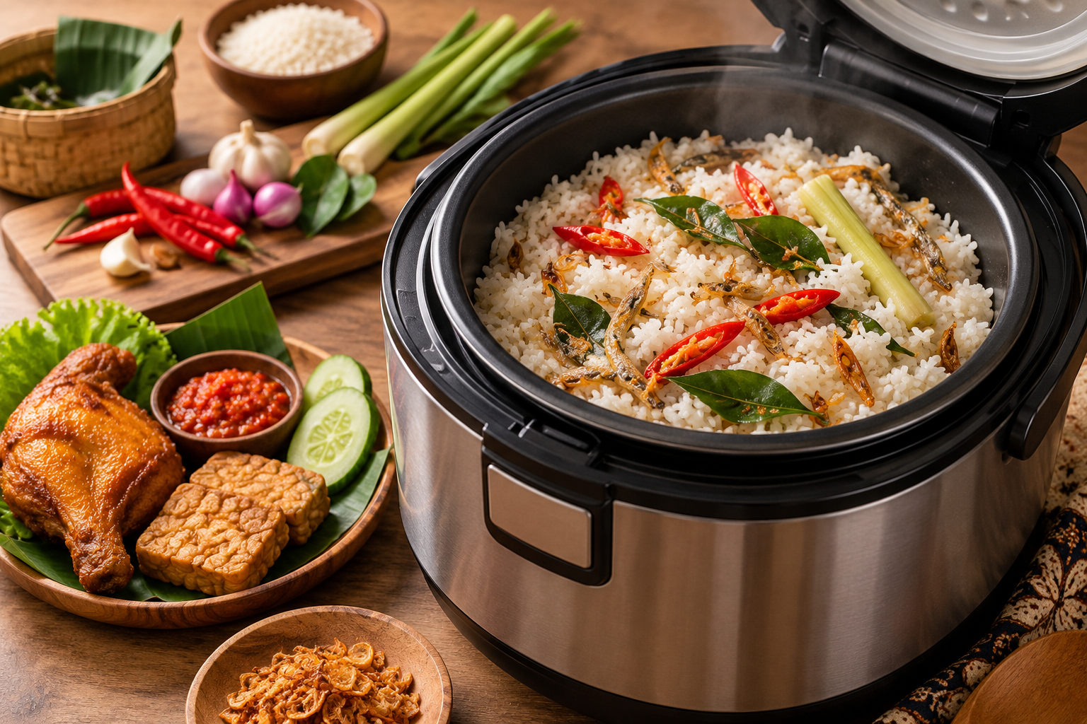 Resep Nasi Liwet Magic Com Gurih Harum dan Praktis untuk Menu Keluarga