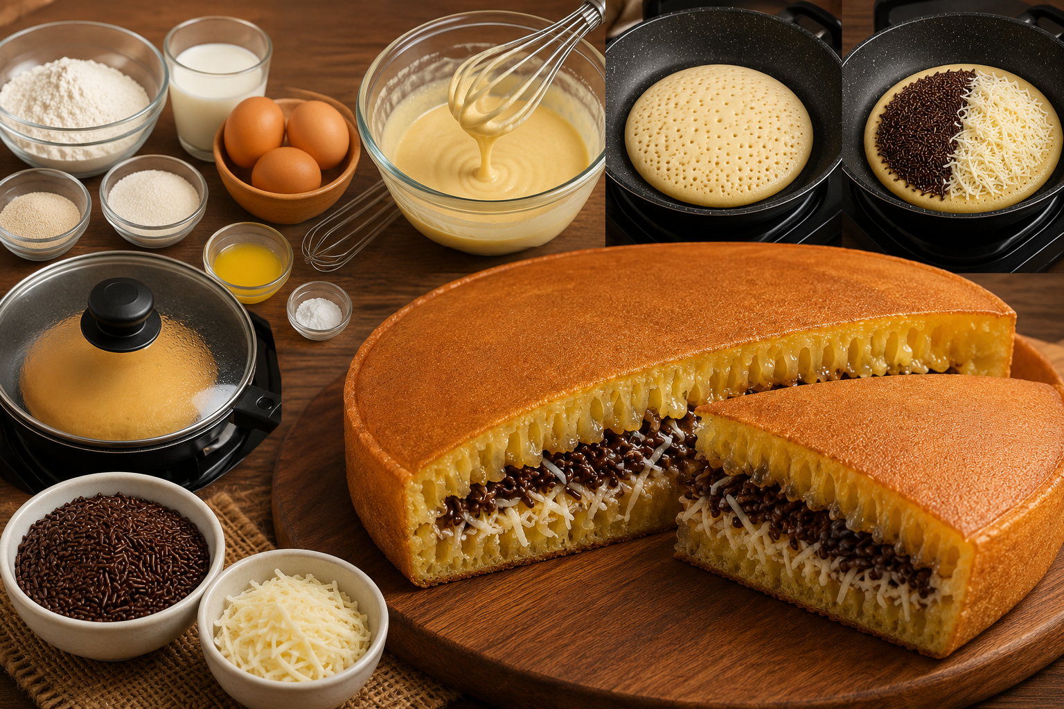 Resep Terang Bulan Teflon Lembut Bersarang dengan Bahan Sederhana di Rumah